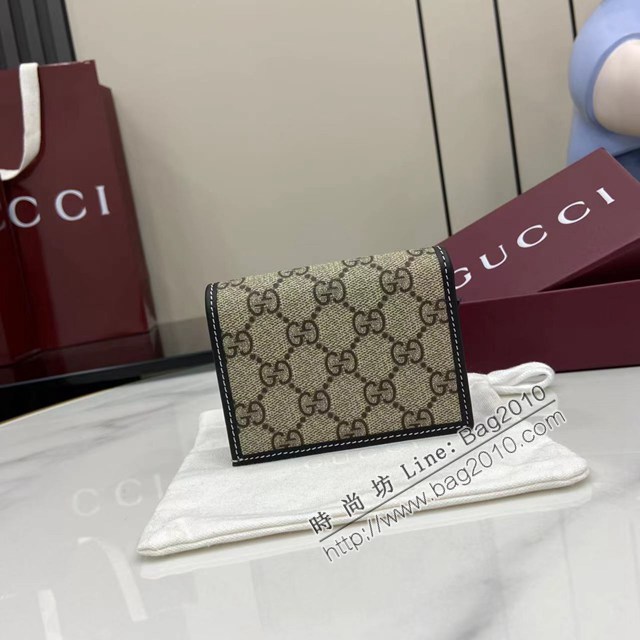 Gucci專櫃古馳最新款Horsebit 1955系列卡包零錢包卡夾 jh2889型號：621887